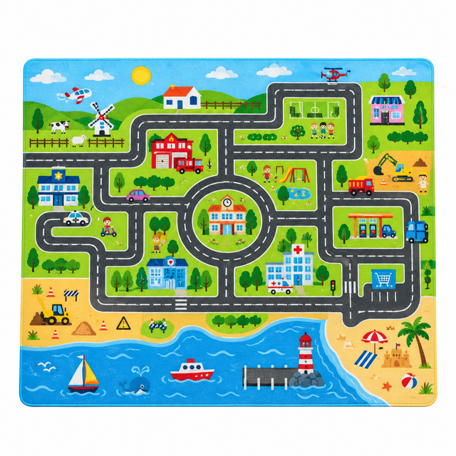 Tapis enfant circuit de ville
