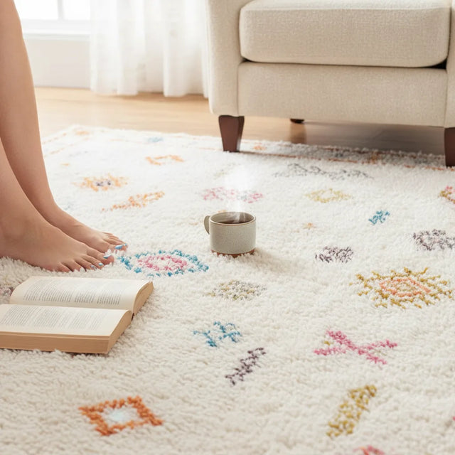 Tapis de salon berbère moelleux