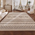 Tapis salon bohème en microfibre douce
