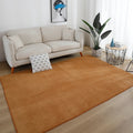 Tapis de salon uni gris poil ras