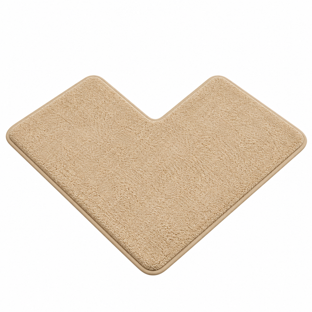 Tapis de bain en L pour coin de douche