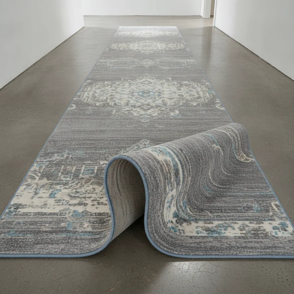 Tapis de couloir motif oriental