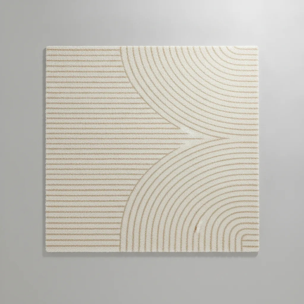 Tapis de chevet crème moelleux