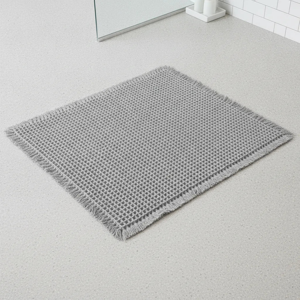 Tapis de bain gaufré absorbant