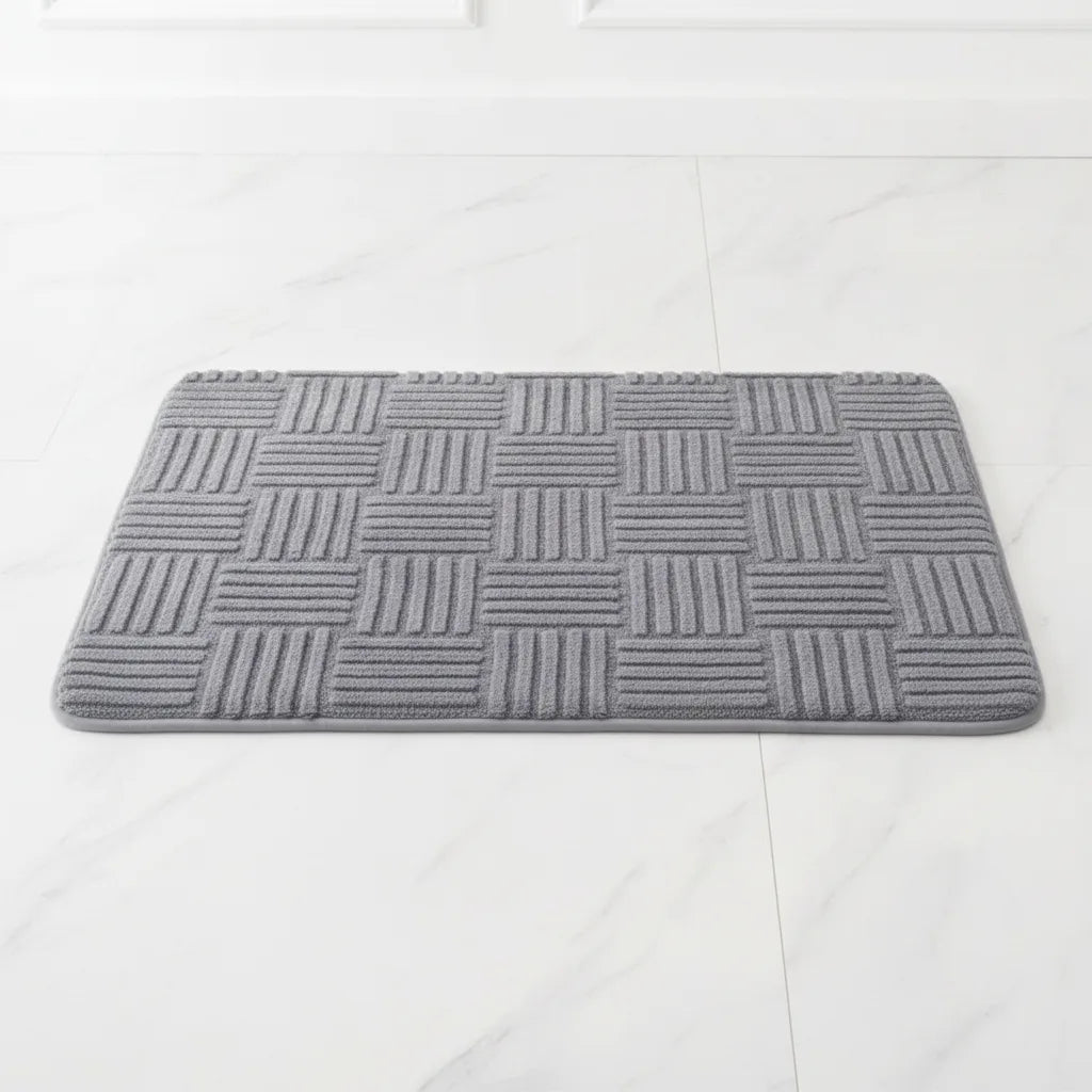 Tapis de bain épais en velours de coton