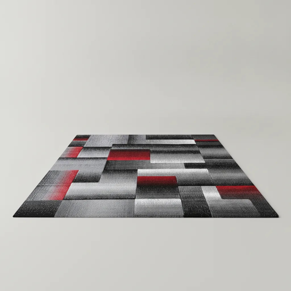 Tapis nordique abstrait lavable