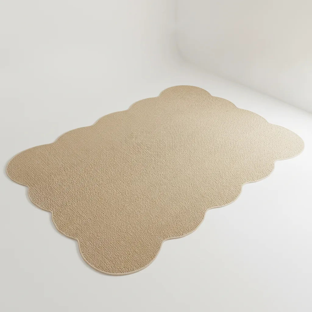 Tapis de chambre aspect sisal beige