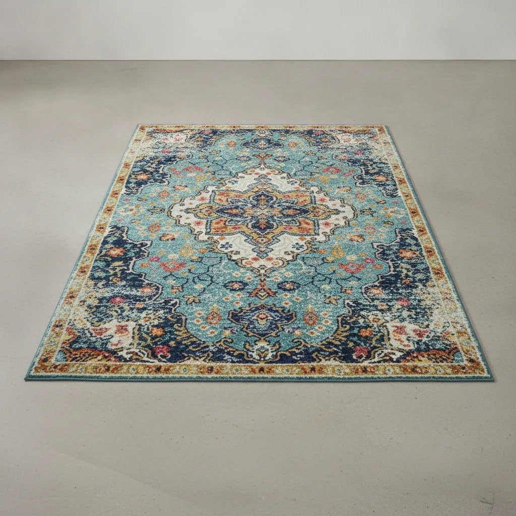 Tapis de salon bohème persan