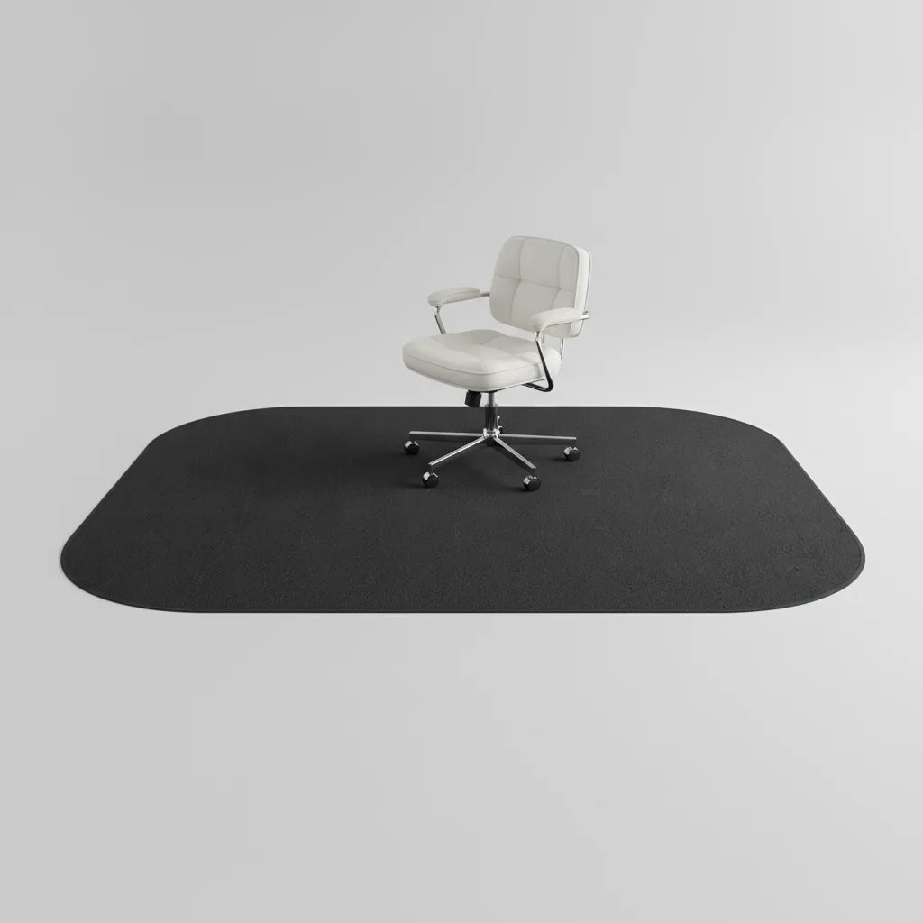 Tapis de bureau uni en flanelle épaisse