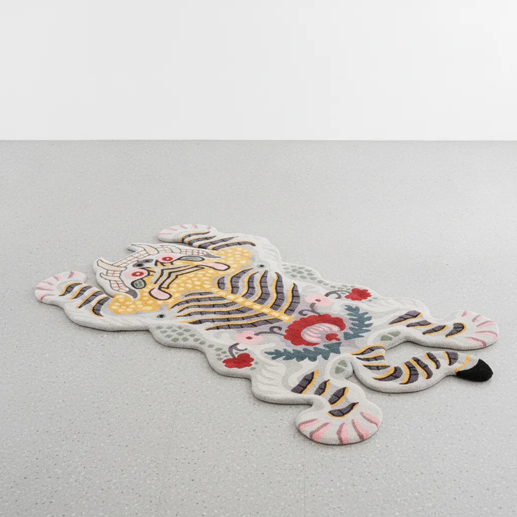 Tapis peau de tigre doux