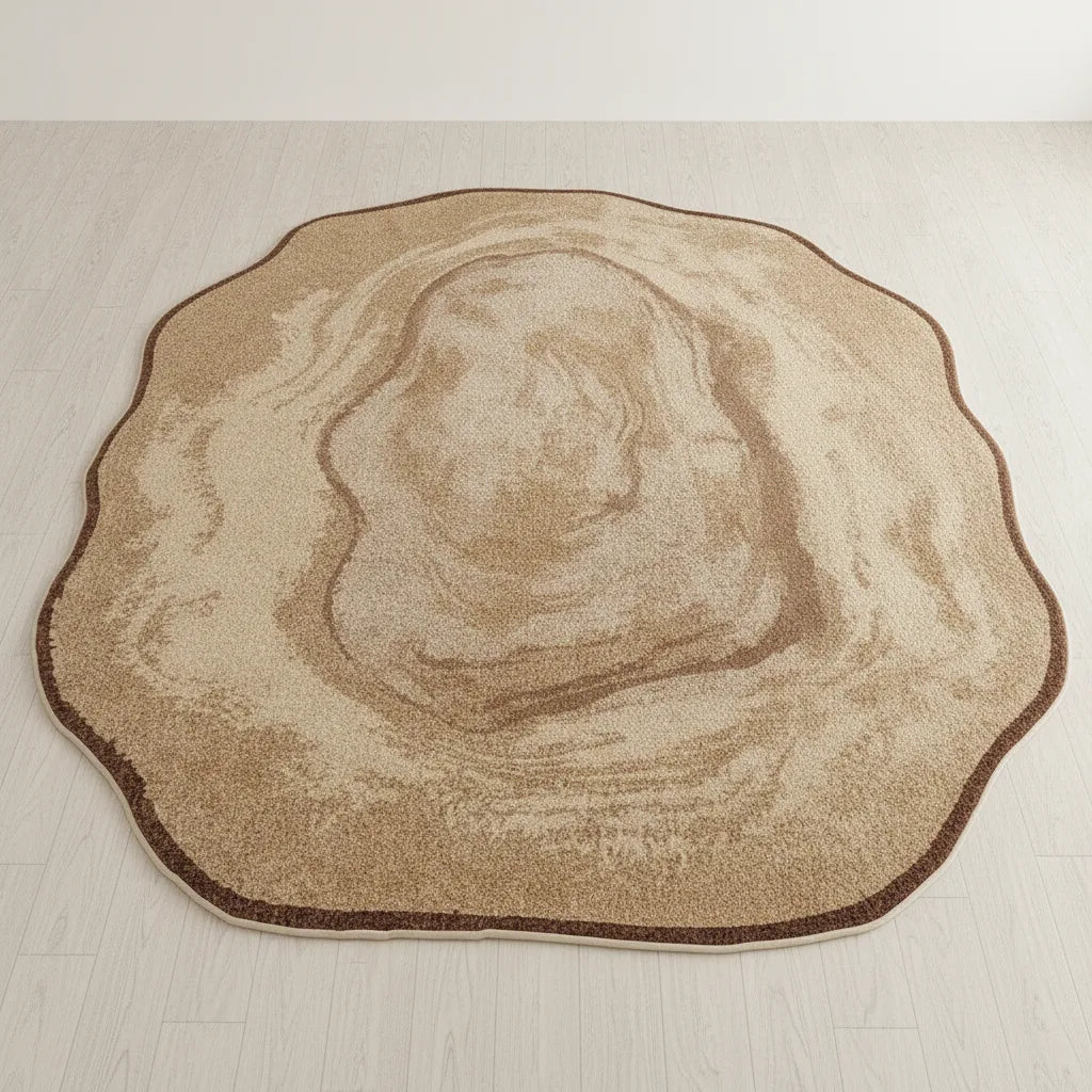 Tapis rétro moelleux à motifs