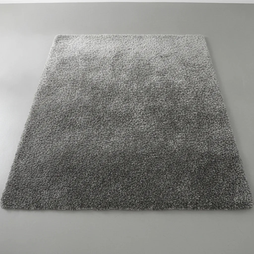 Tapis de salon velours dégradé gris