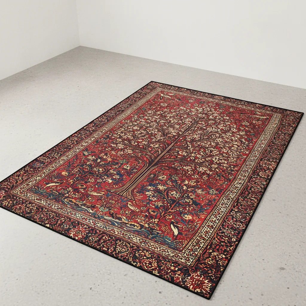 Tapis d'extérieur boho fleuri