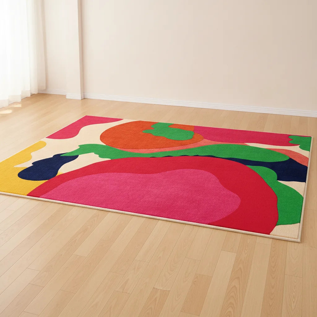 Tapis de salon abstrait moderne