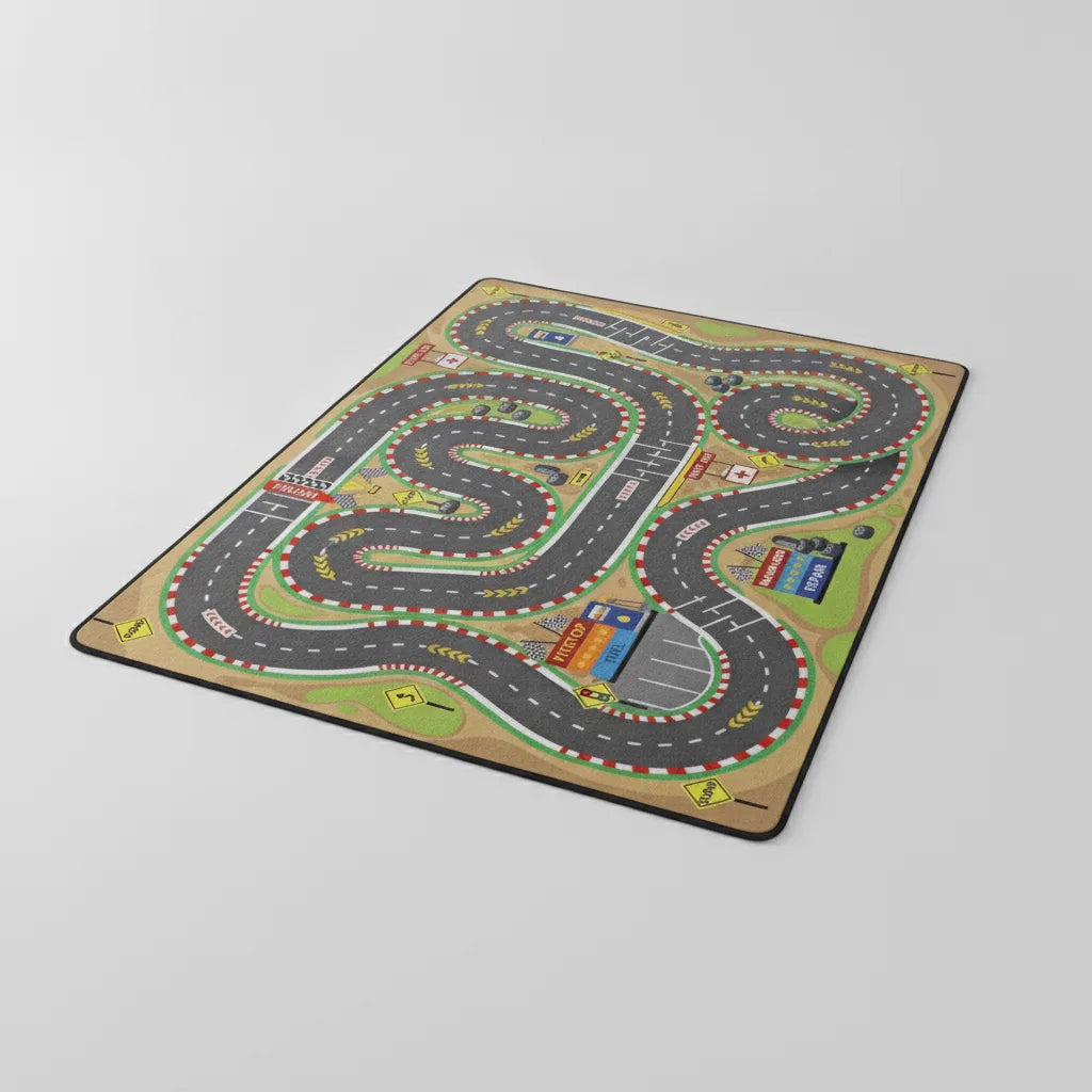 Tapis enfant circuit de voitures