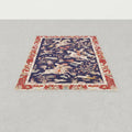 Tapis persan vintage au motif médiéval