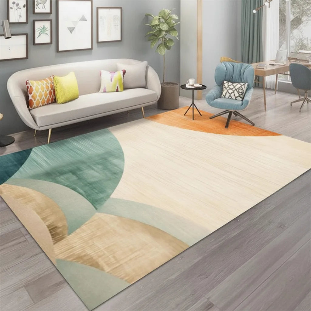 Tapis salon géométrique moderne