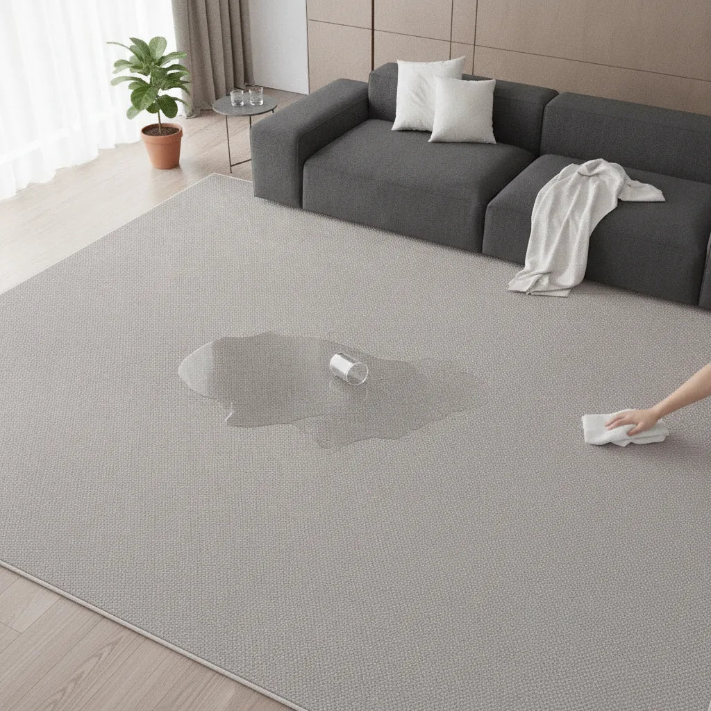 Tapis salon minimaliste lavable