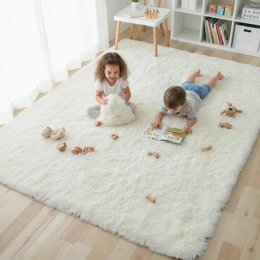 Tapis enfant fourrure douce