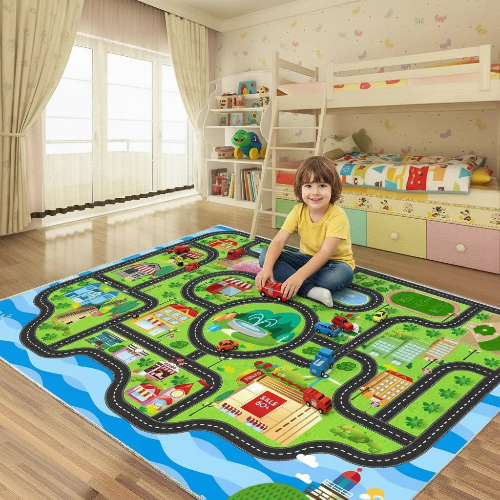 Tapis enfant circuit de ville