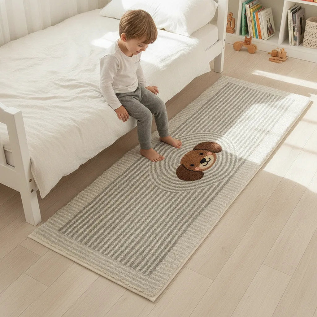 Tapis de chevet teckel tout doux