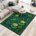 Tapis de salon motif crocodile