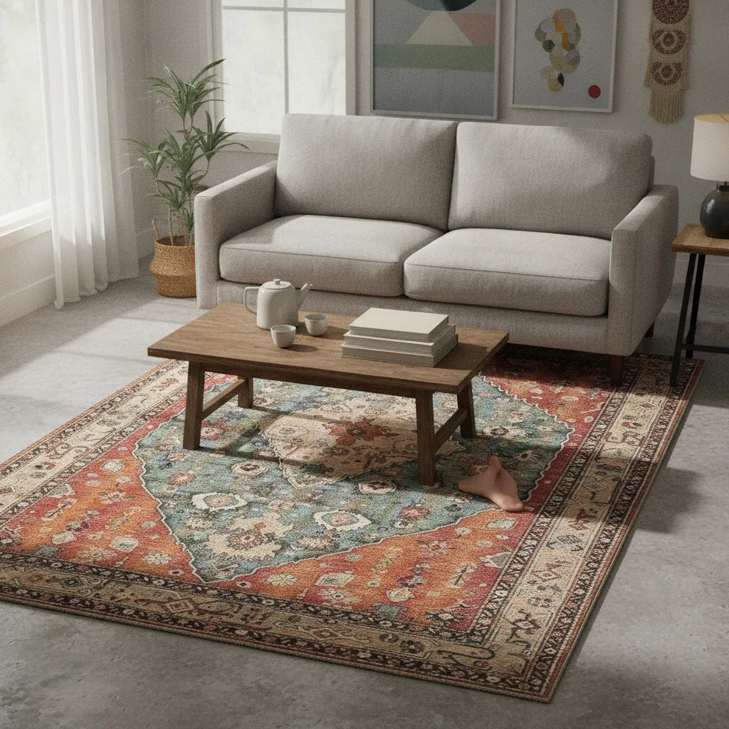 Tapis persan vintage lavable