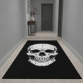 Tapis de couloir tête de mort noir