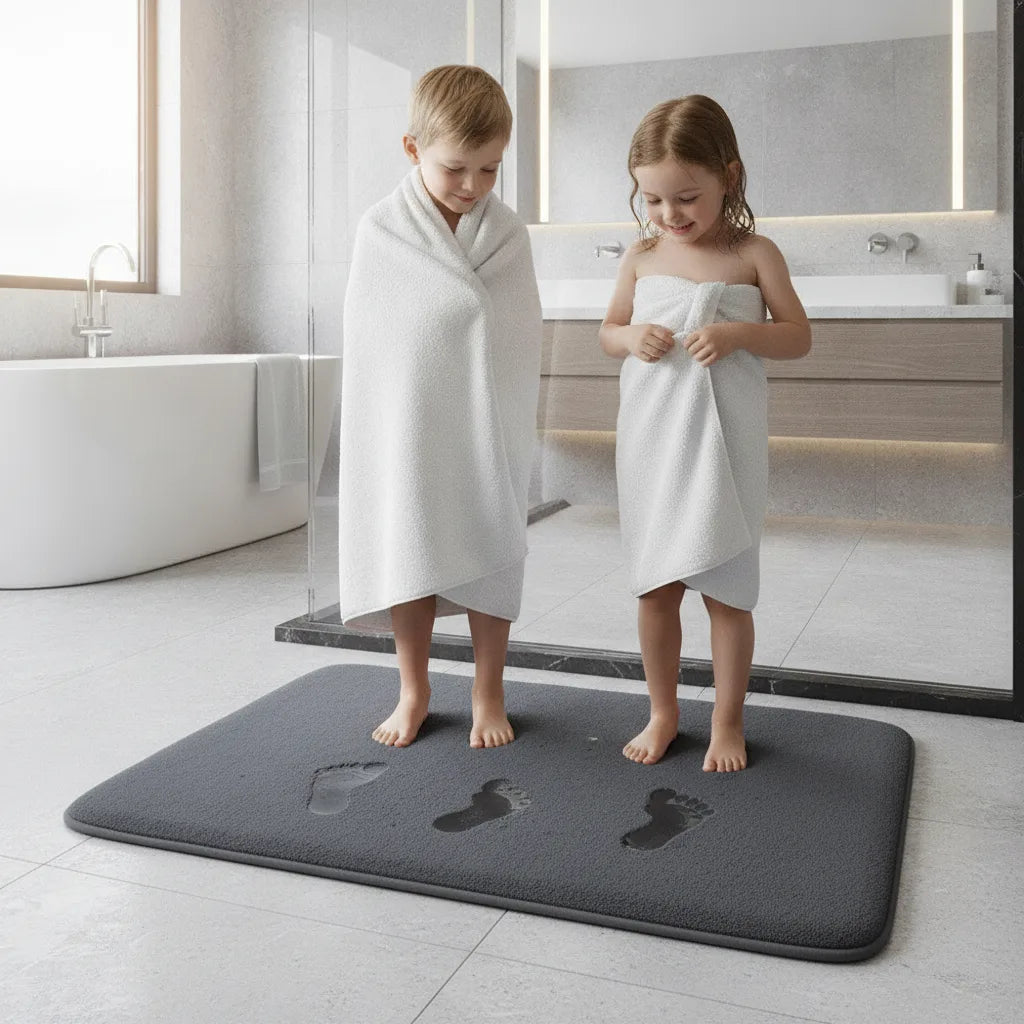 Tapis de bain très absorbant en velours