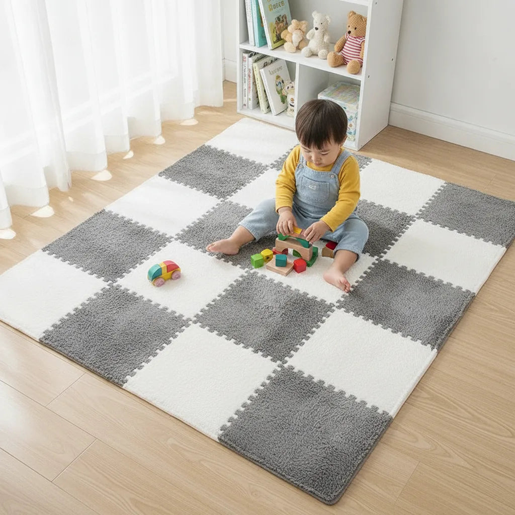 Tapis puzzle enfant en dalles mousse