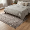 Tapis vintage délavé très fin