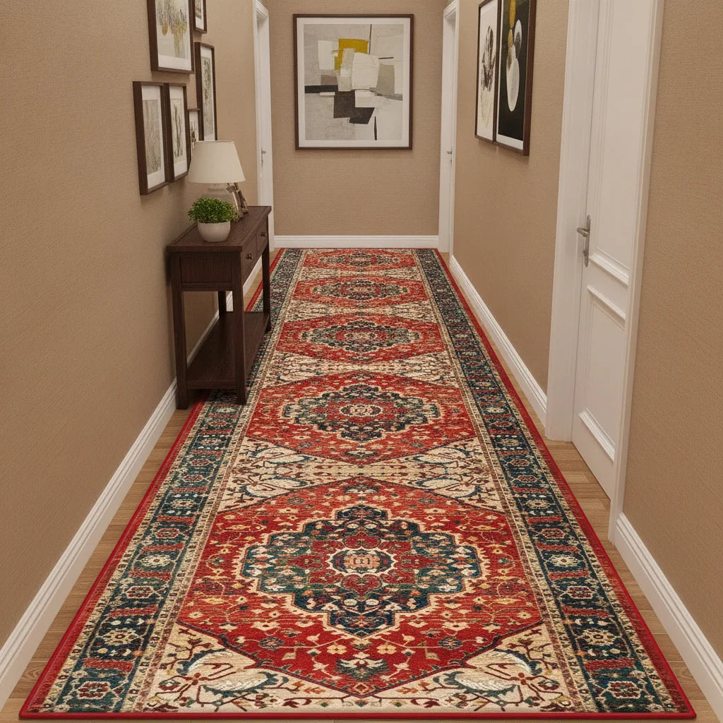 Tapis de couloir motif oriental