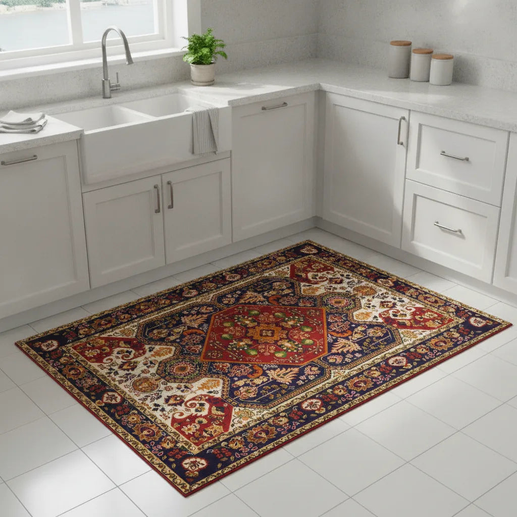 Tapis de cuisine vintage lavable