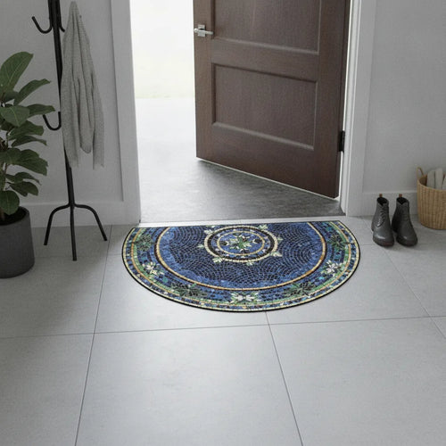 Tapis d'entrée motif mosaïque