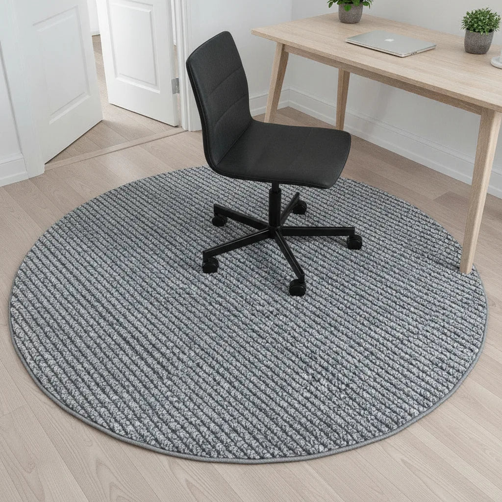 Tapis rond fin lavable en machine