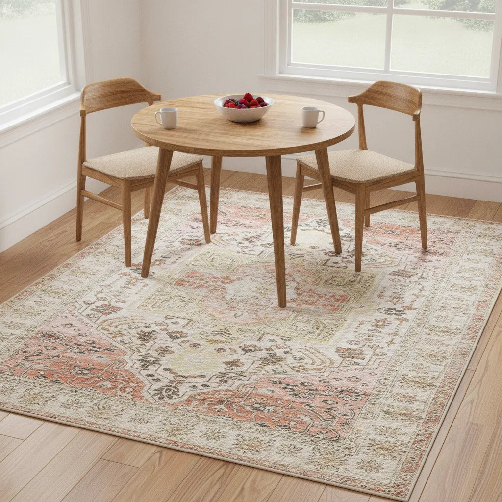 Tapis oriental vintage lavable