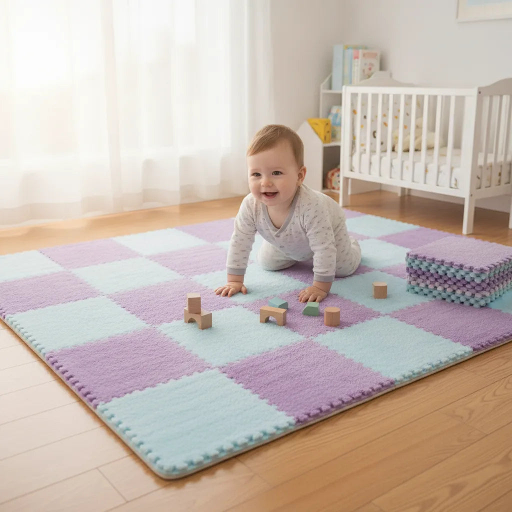Tapis puzzle enfant dalles douces