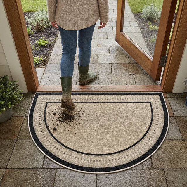Tapis d'entrée extérieur motif arcs