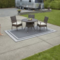 Tapis d'extérieur tressé réversible