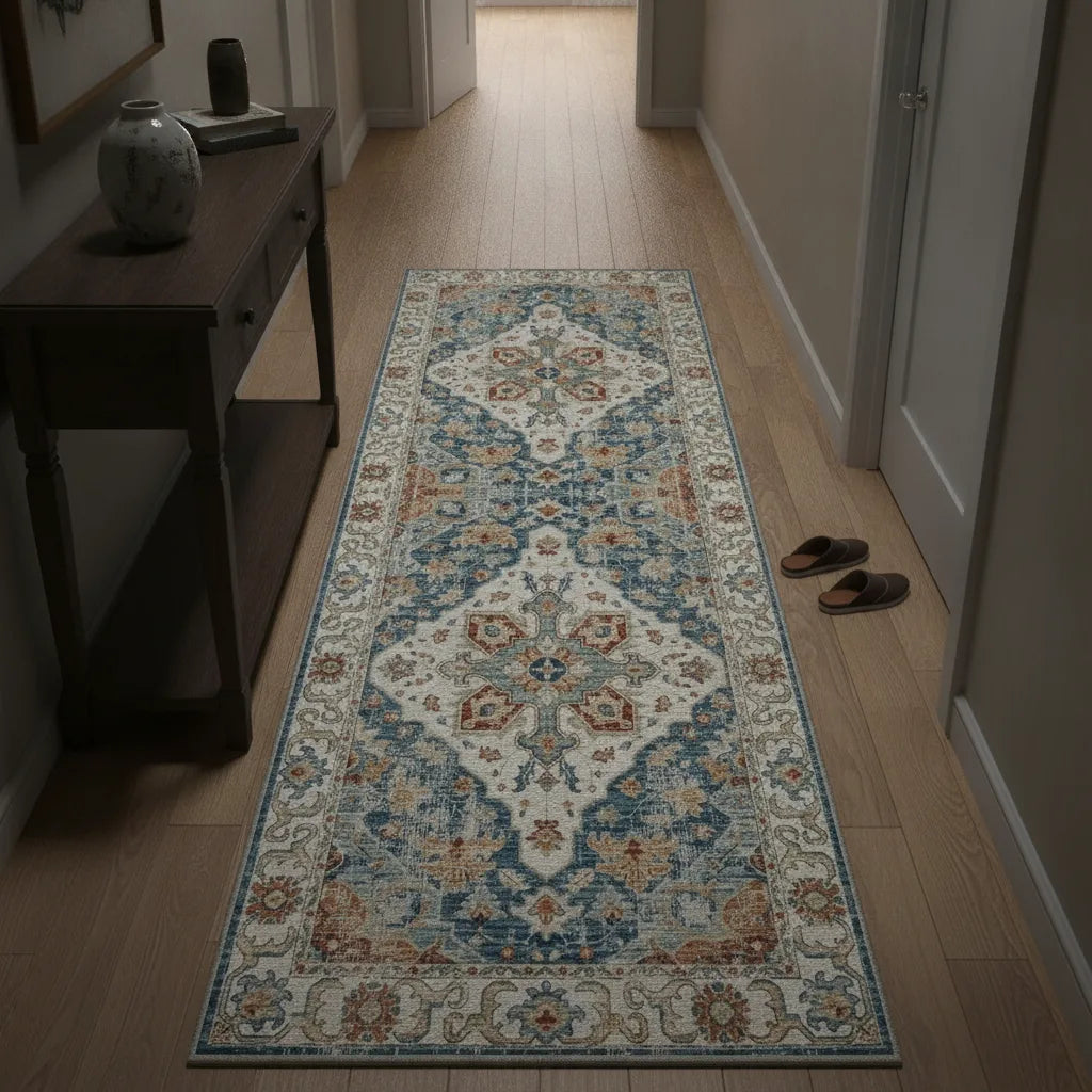 Tapis de couloir bohème vintage