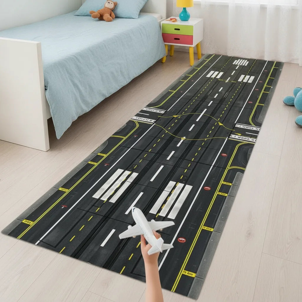 Tapis enfant piste d'aéroport