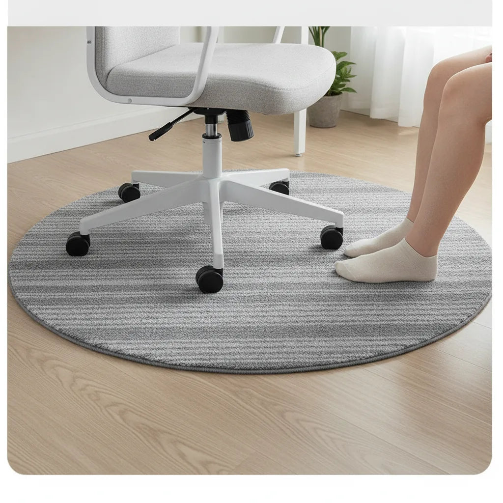 Tapis rond fin lavable en machine
