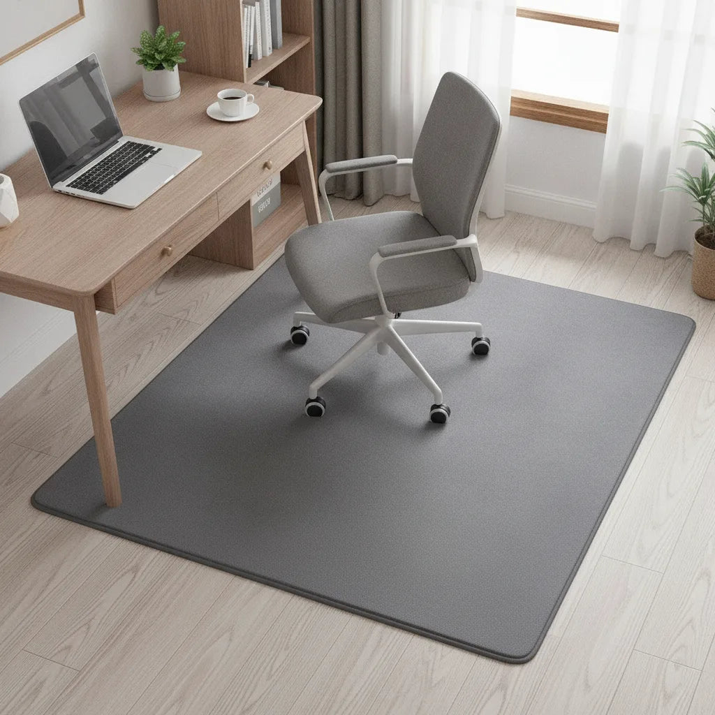 Tapis de bureau uni en flanelle épaisse