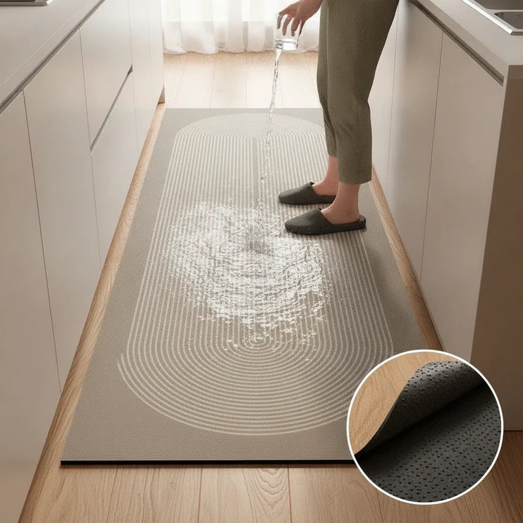 Tapis de cuisine japonais absorbant