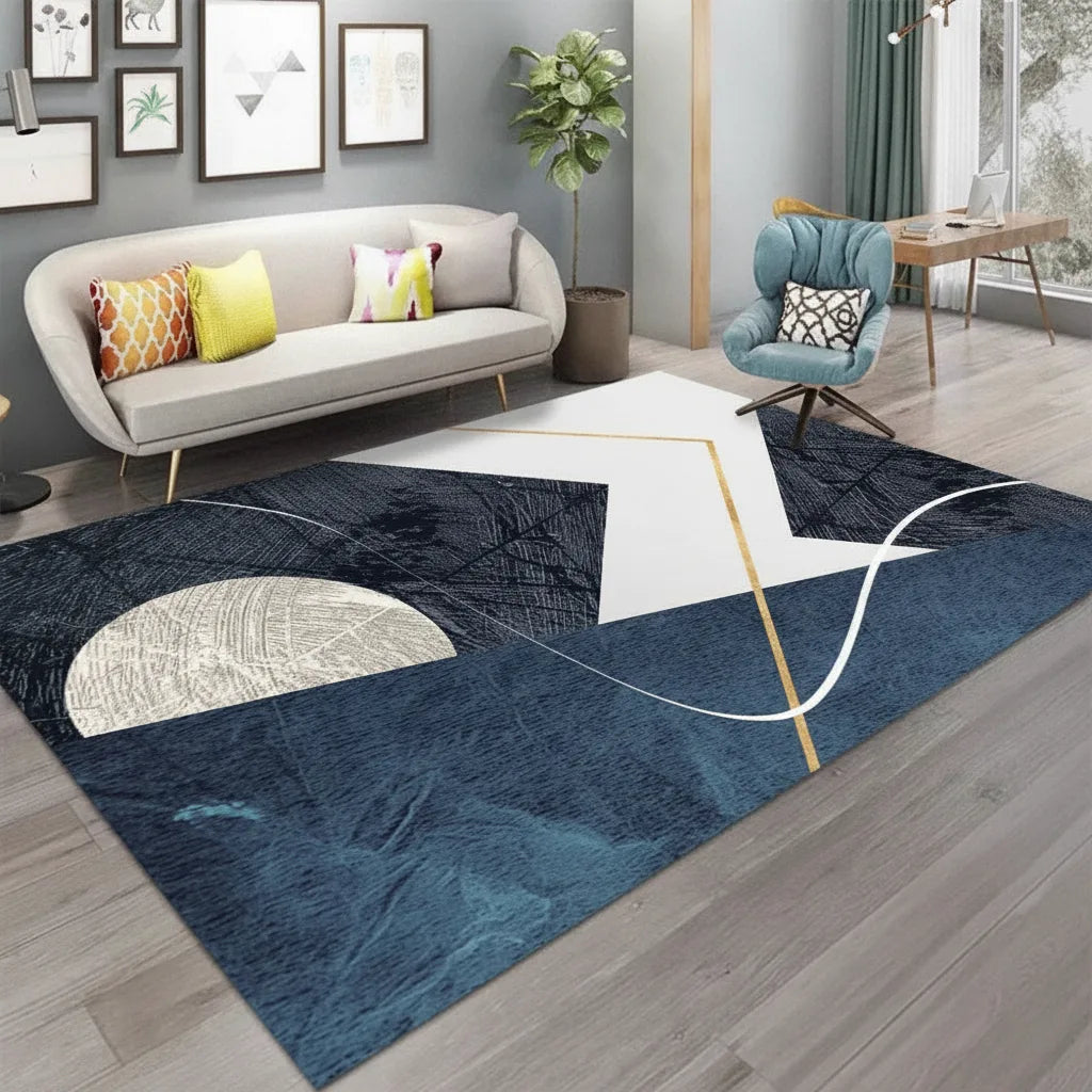 Tapis salon géométrique moderne