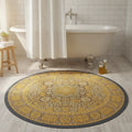 Tapis rond bohème imprimé