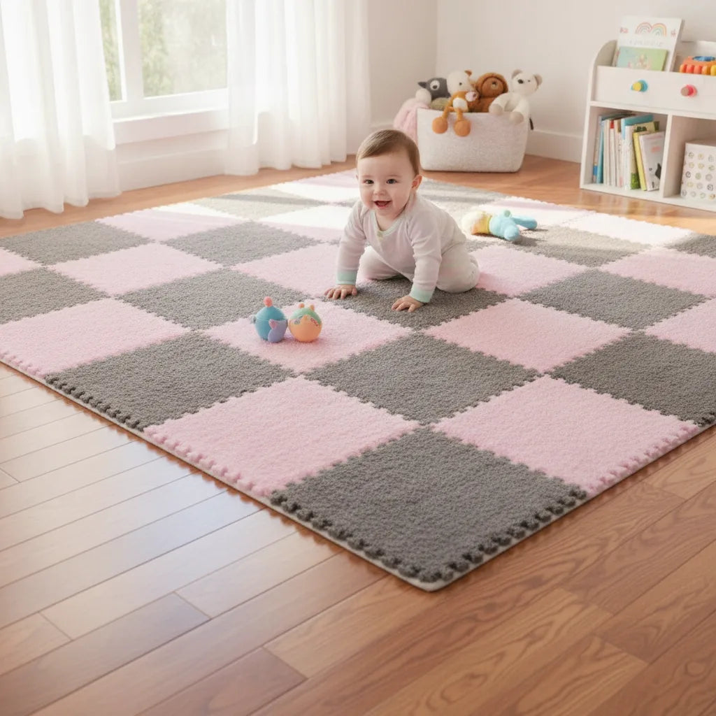 Tapis puzzle enfant dalles douces