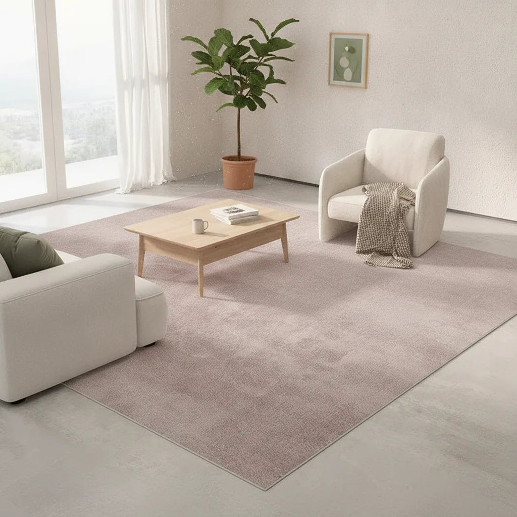 Tapis de salon uni minimaliste