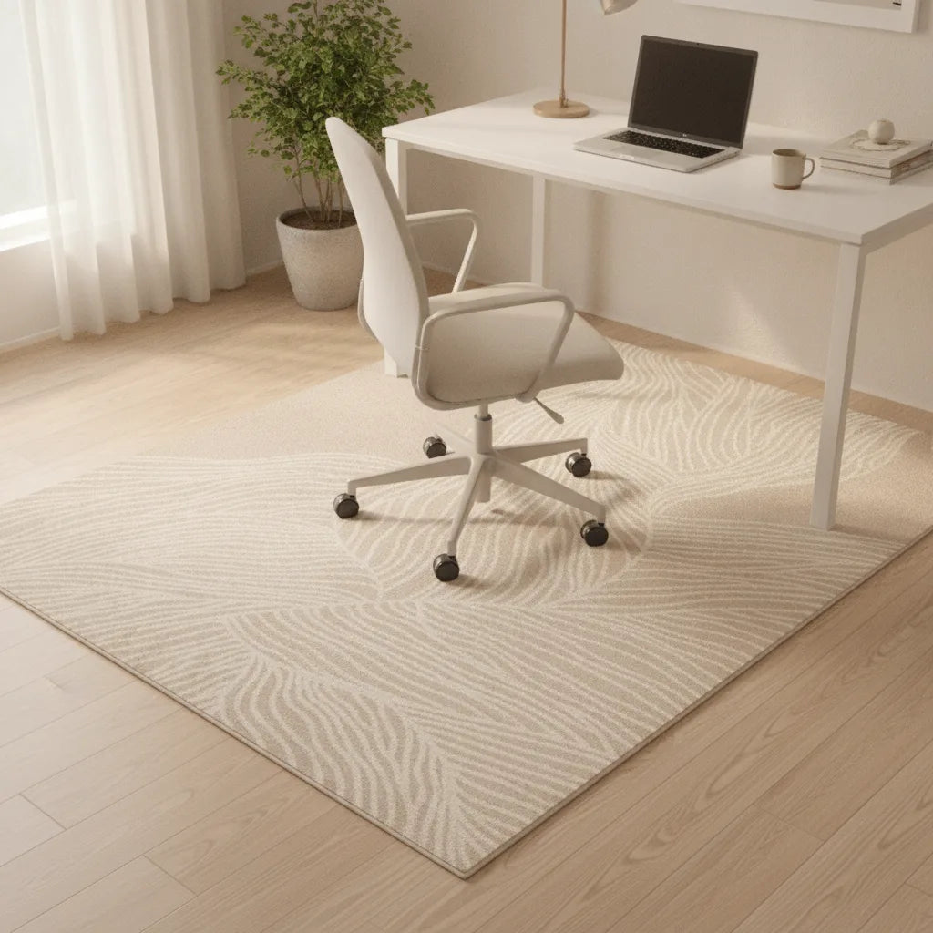 Tapis de bureau abstrait épais