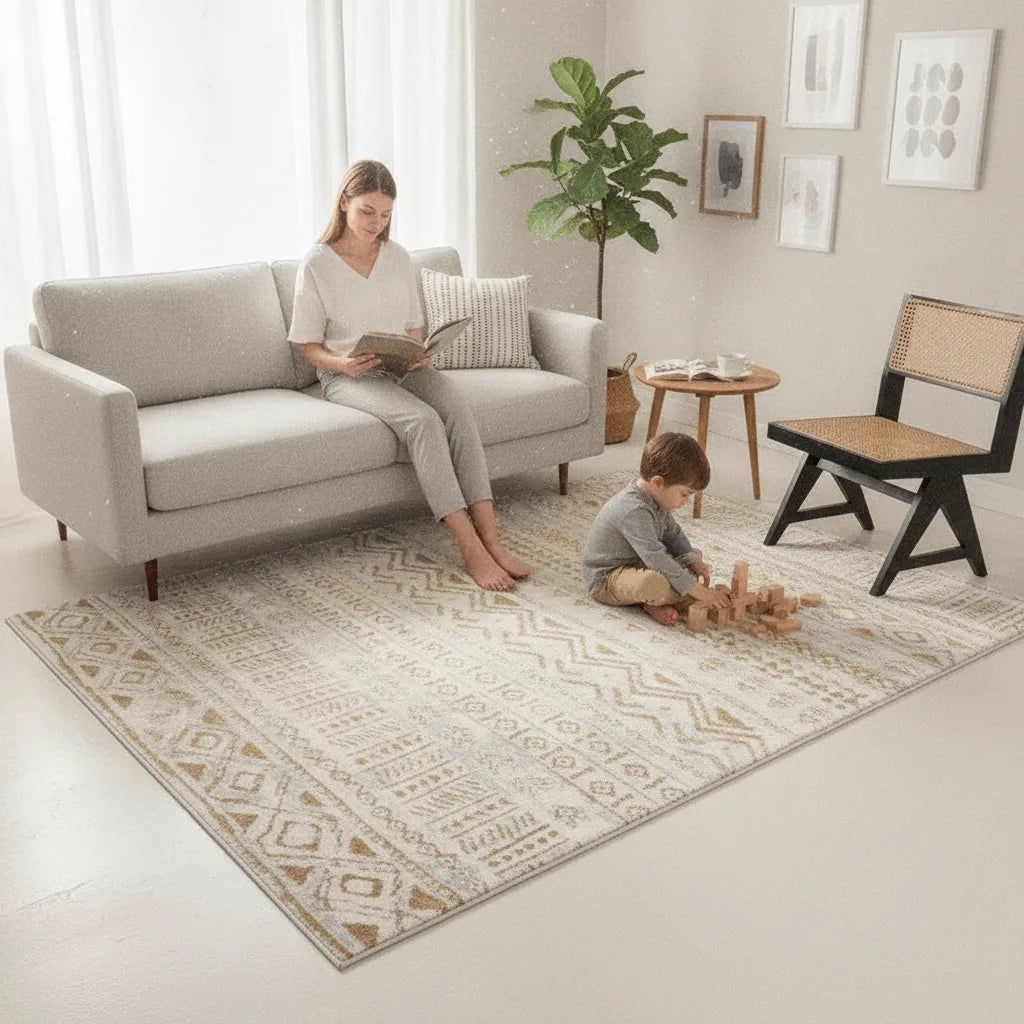 Tapis de salon berbère moelleux